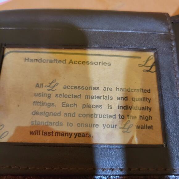 Texas concho mens Wallet Western Short Bifold Ostrich pattern black faux leather - Picture 6 of 13